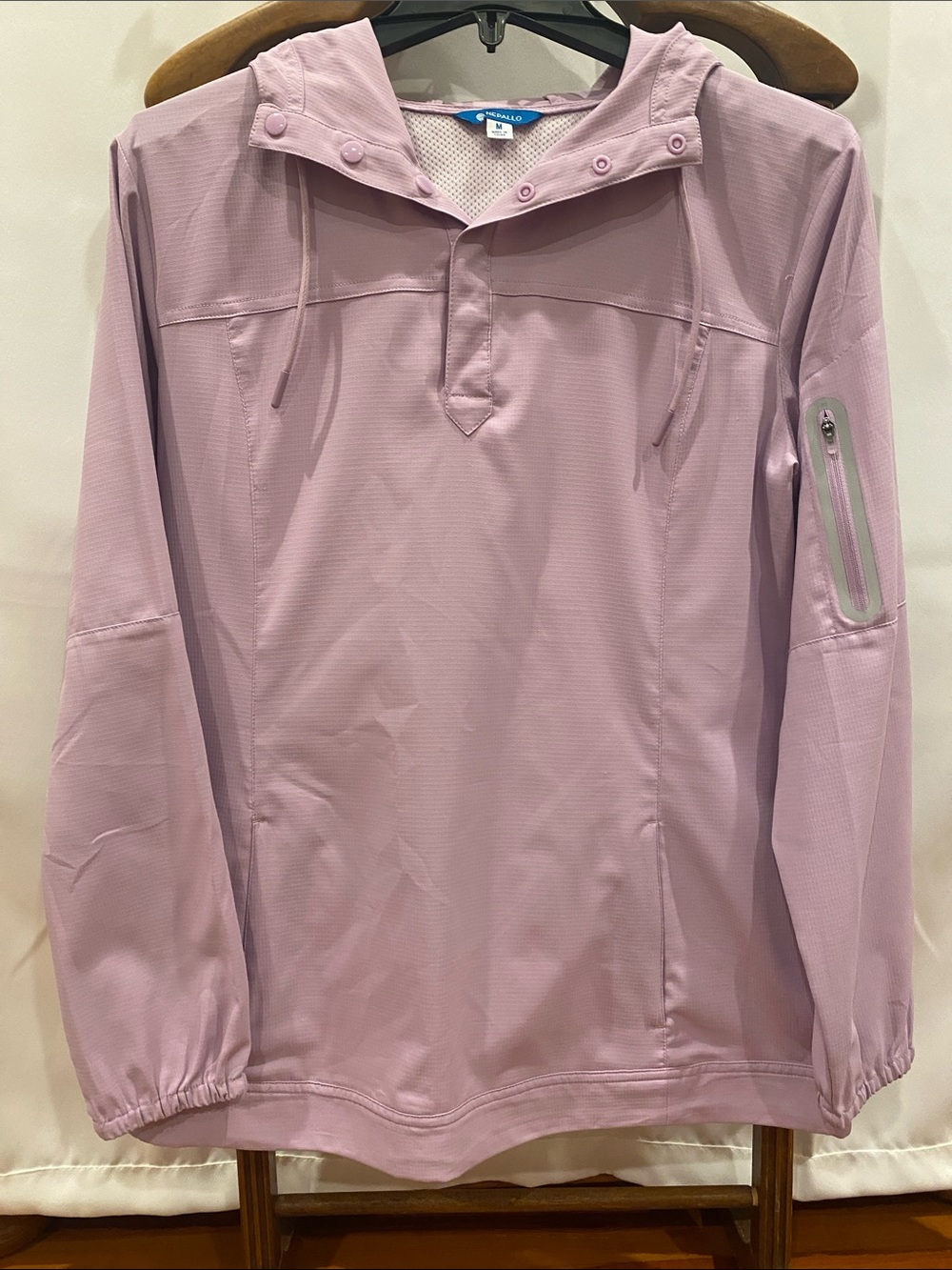 Nepallo Women’s Size (M) Lavender Pullover Windbreaker Hoodie